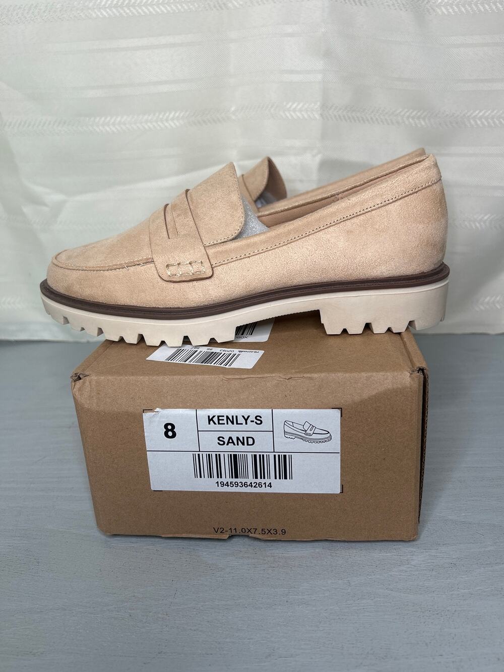 Journee Collection Kenly Penny Loafer Sand Size 8